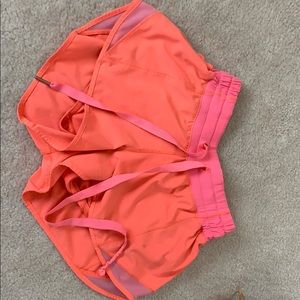 Pink lululemon shorts